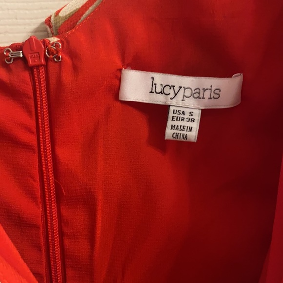 Lucy Paris Ruffle Palm Print Dress - Picture 4 of 5